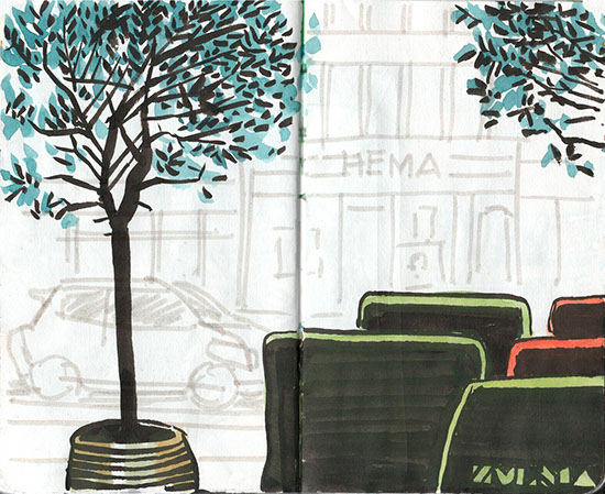 Baggage claim area in Porto